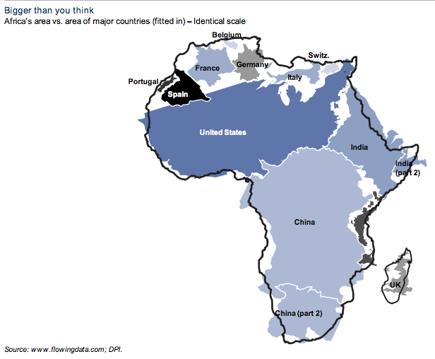 Africa Bigger than you think