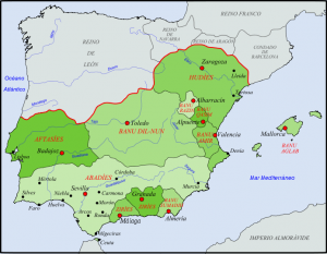 Reinos Taifas a mediados del Siglo XI